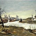 Landscape near Leningrad 1950 Oil on canvas 61x51